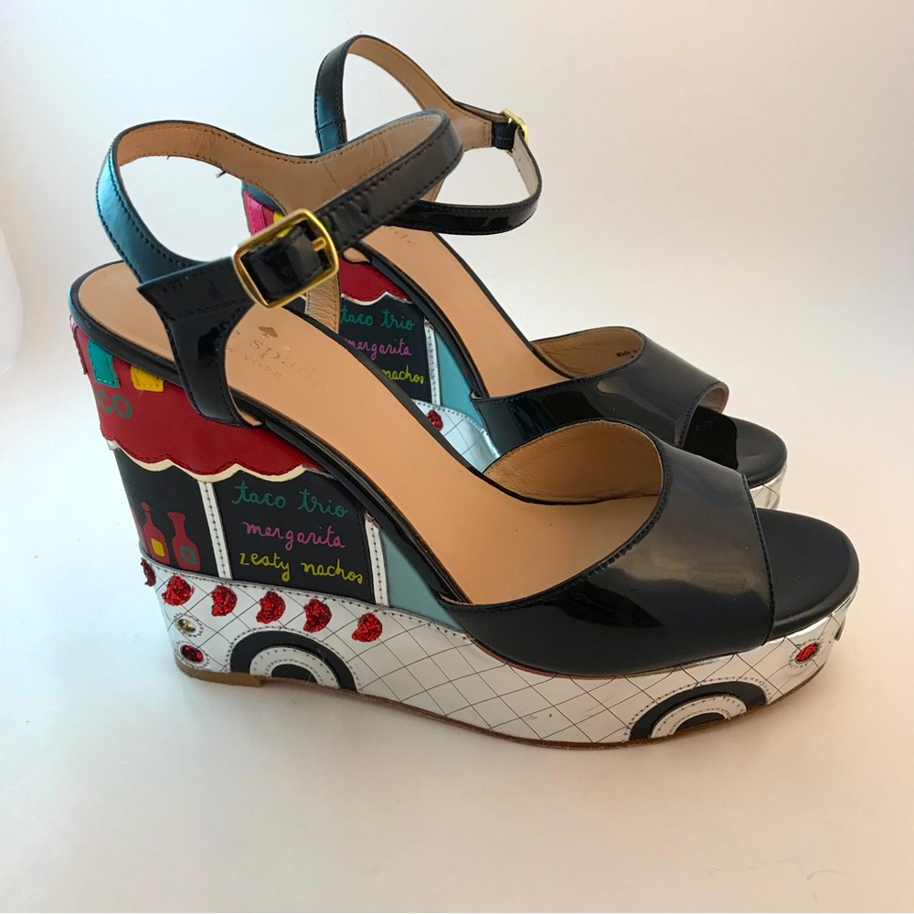 Kate Spade  Dora Taco Truck Patent Leather Shoes Size 7.5